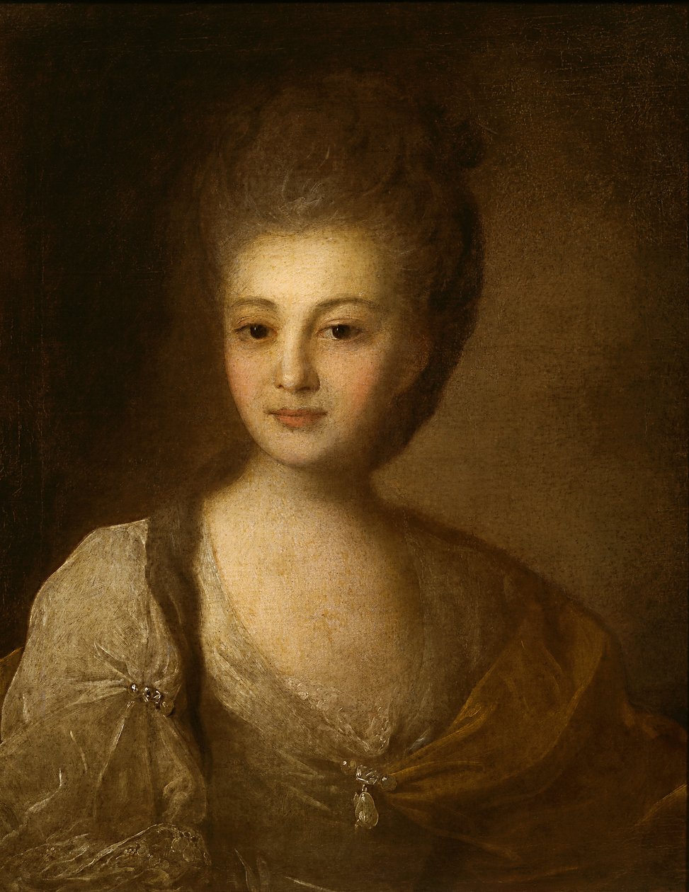 Portret van A.P. Struiskaya door Fedor Stepanovich Rokotov
