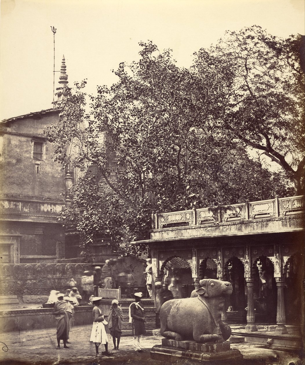 Heilige Bron (Benares) door Felice Beato