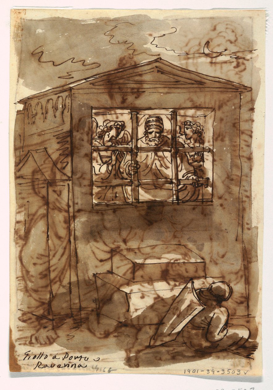 Schetsboek Folio, Paus Sixtus II en Diaken door Felice Giani