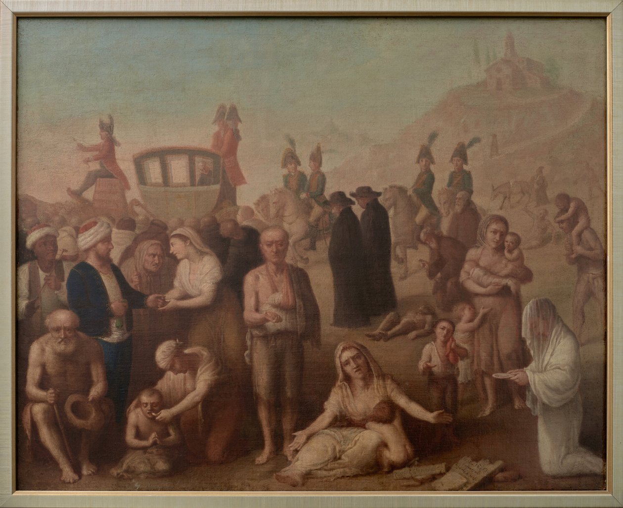 Vittorio Emanuele I trekt Genua binnen door Felice Guascone