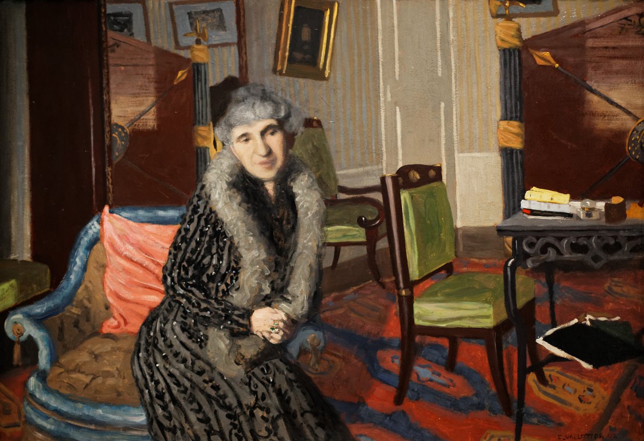 Madame Alexandre Bernheim door Felix Edouard Vallotton
