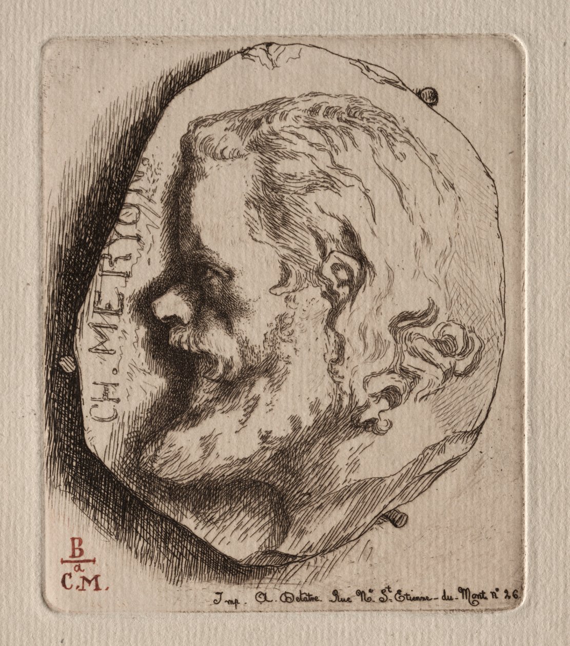 Charles Meryon door Felix Bracquemond