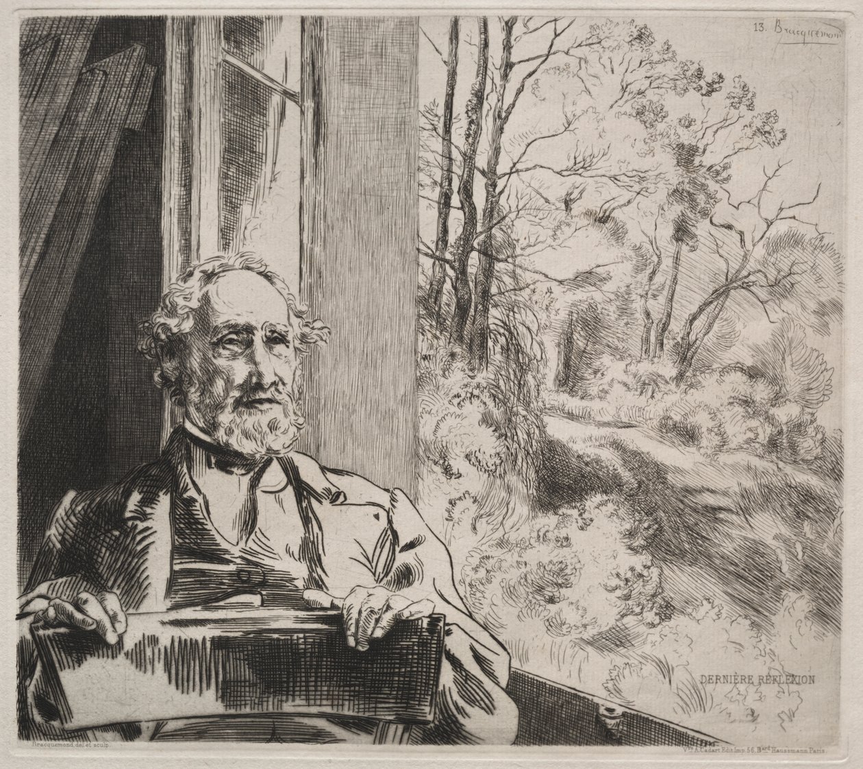 Meyer-Heine door Felix Bracquemond