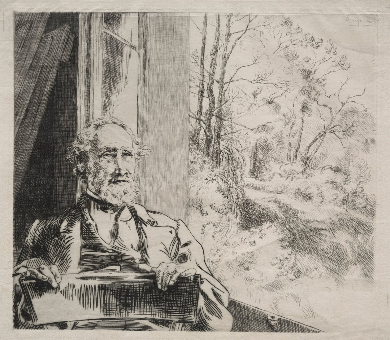 Meyer-Heine, ca. 1872 door Felix Bracquemond
