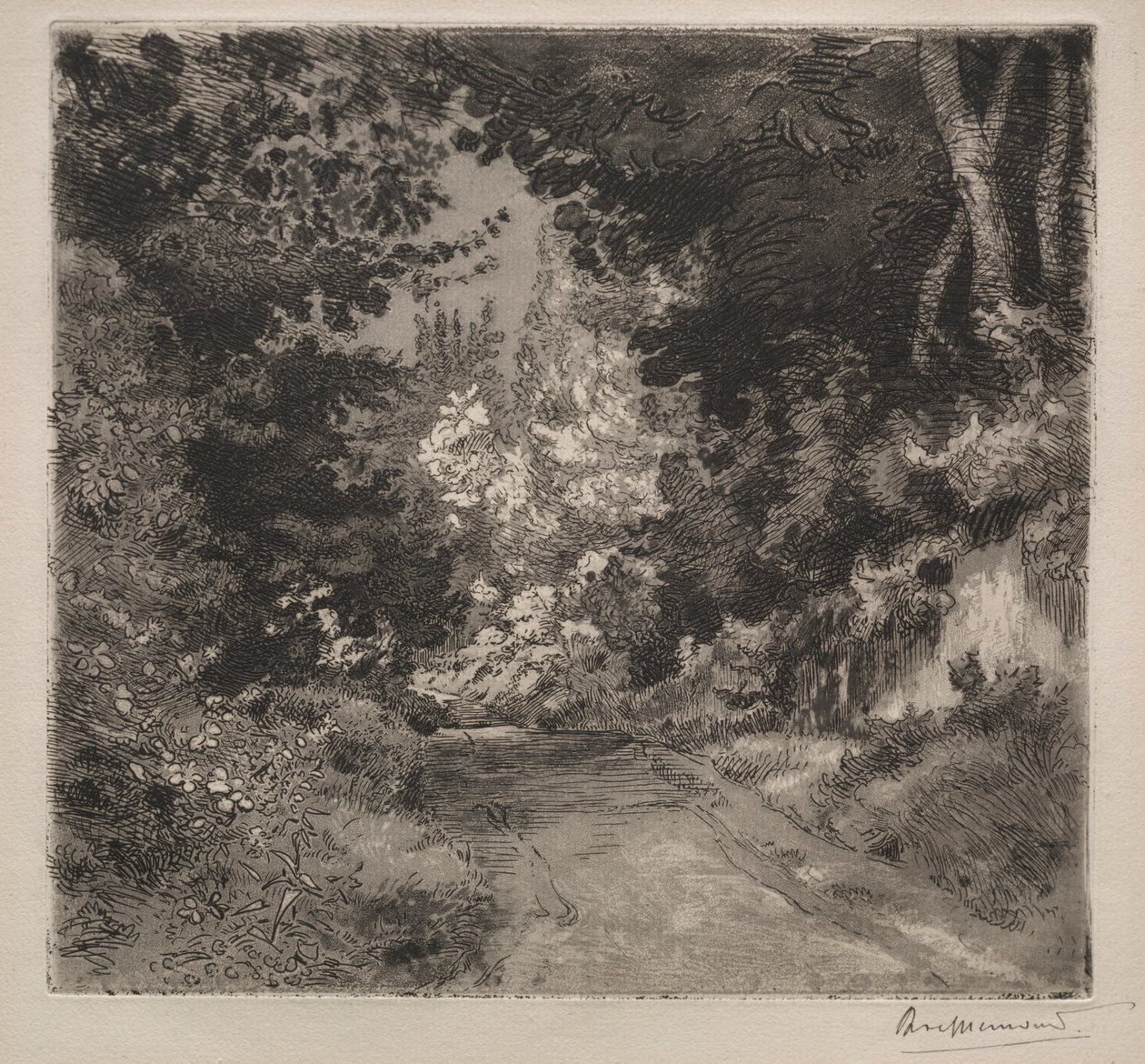 Weg naar Sèvres, ca. 1872 door Felix Bracquemond