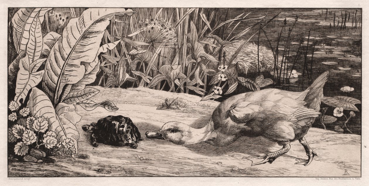 De Onbekende, 1862 door Felix Bracquemond