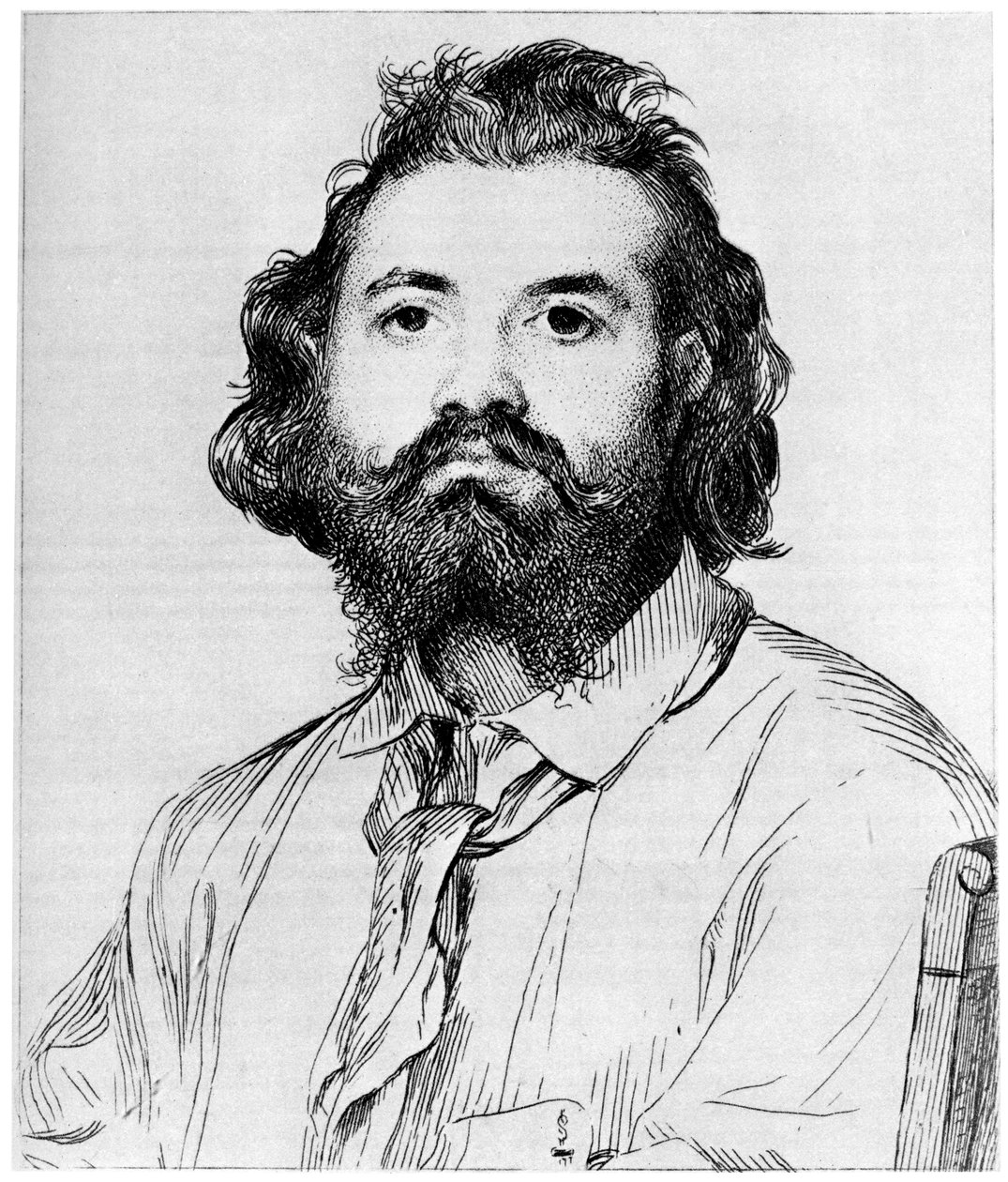 Zacharie Astruc, ca. 1850-1910 door Felix Bracquemond