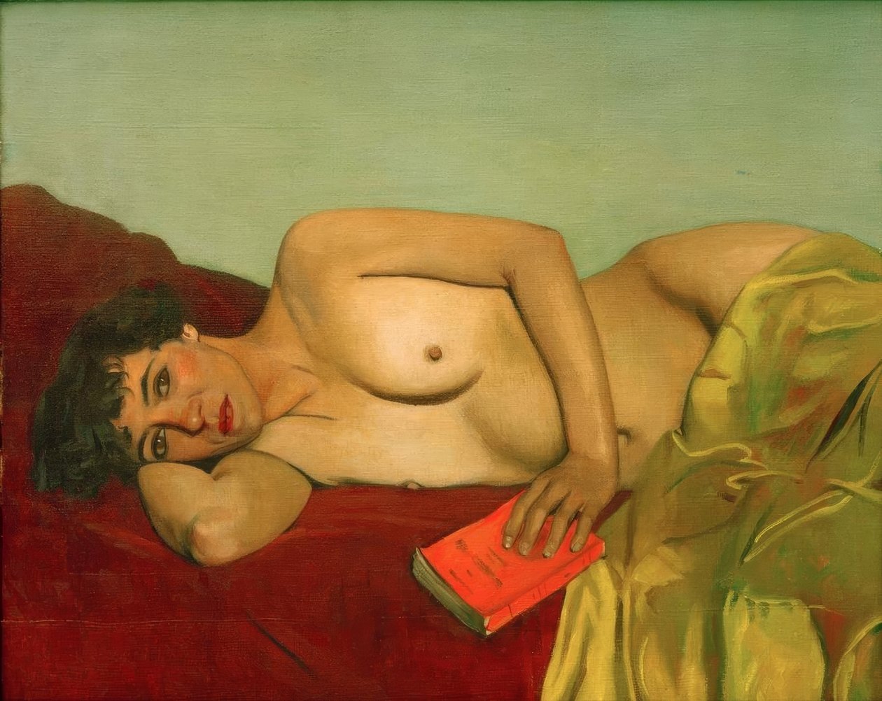 De neergelegde lectuur door Felix Edouard Vallotton