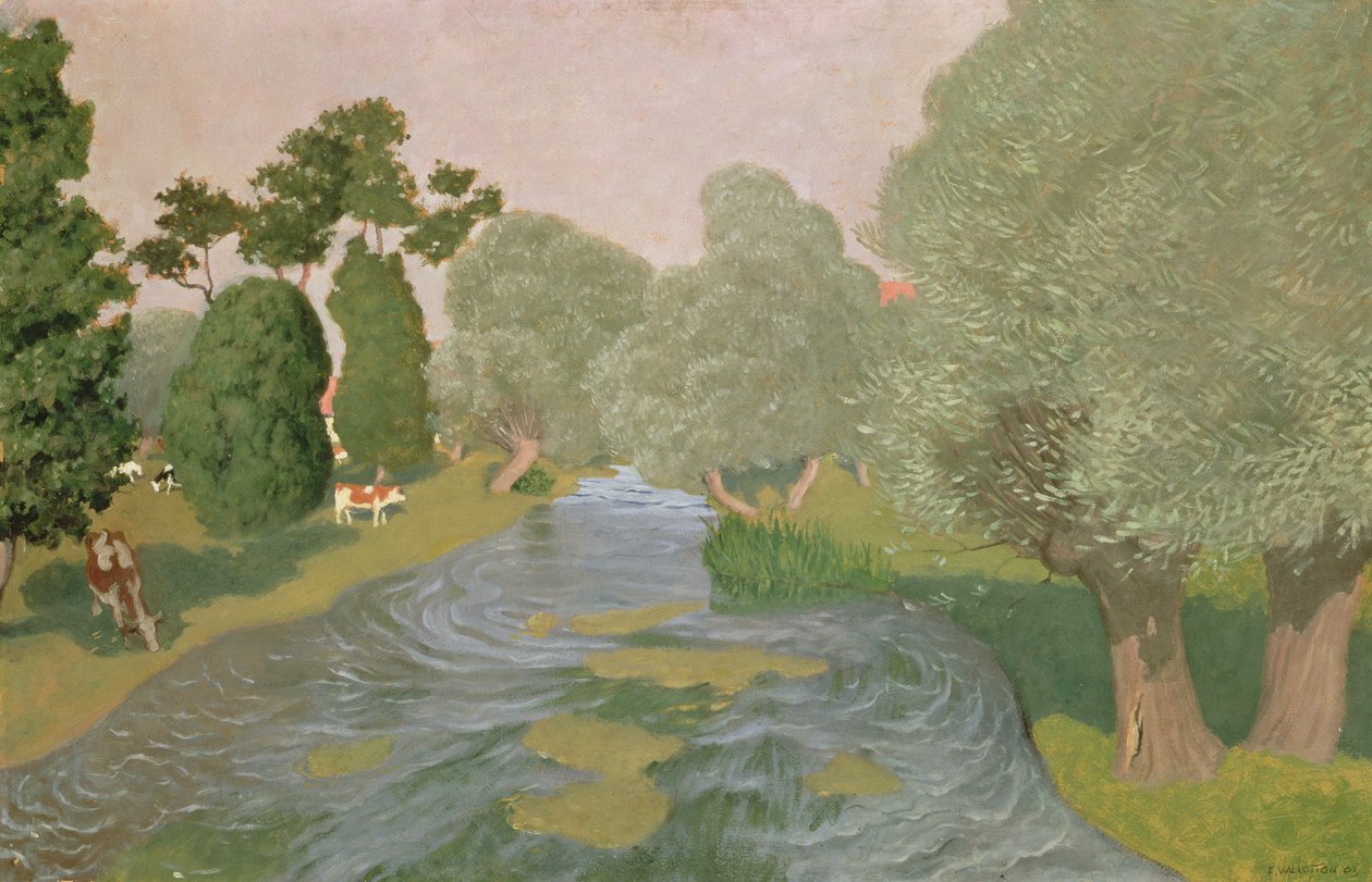 Normandisch landschap door Felix Edouard Vallotton