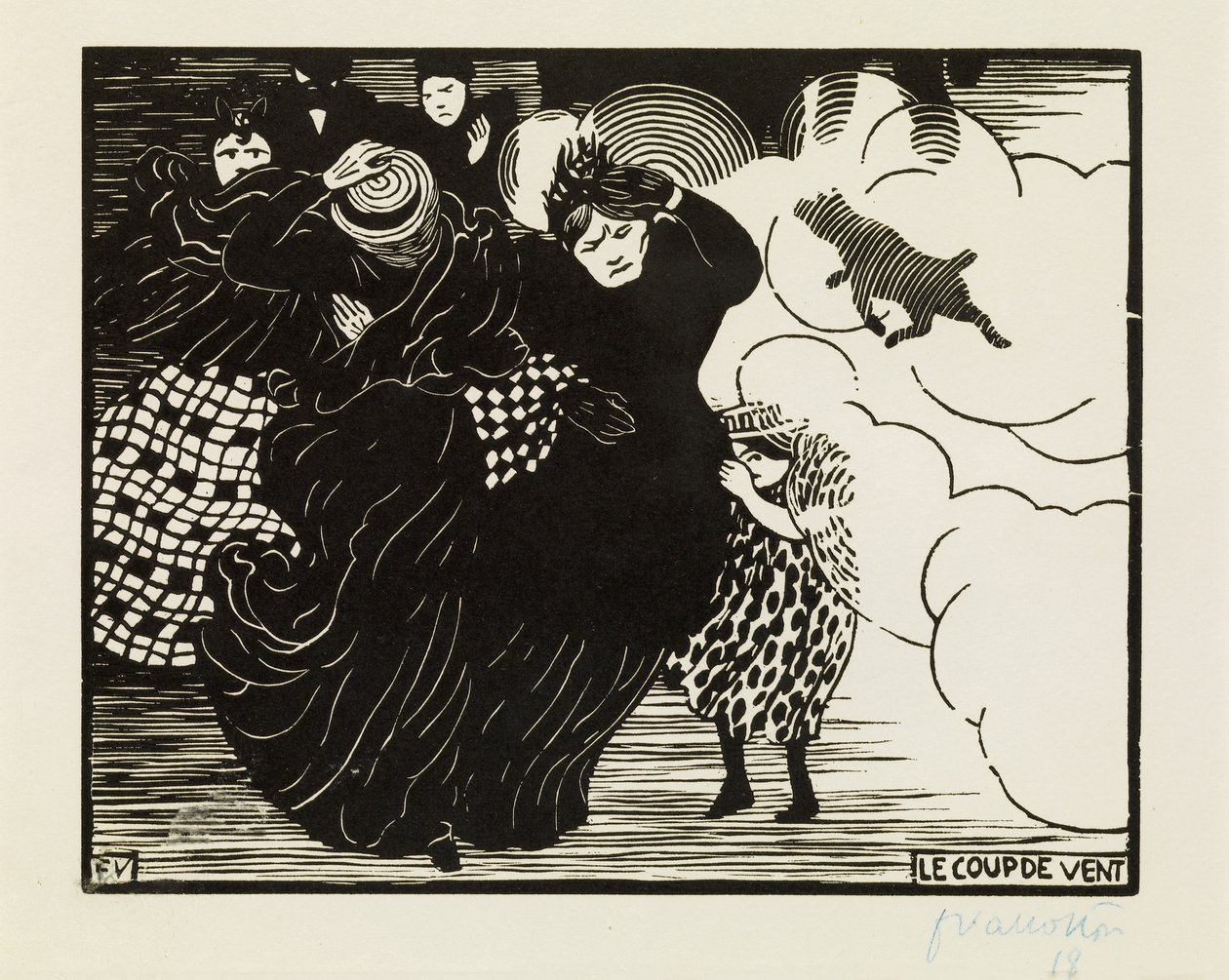 De Storm door Felix Edouard Vallotton