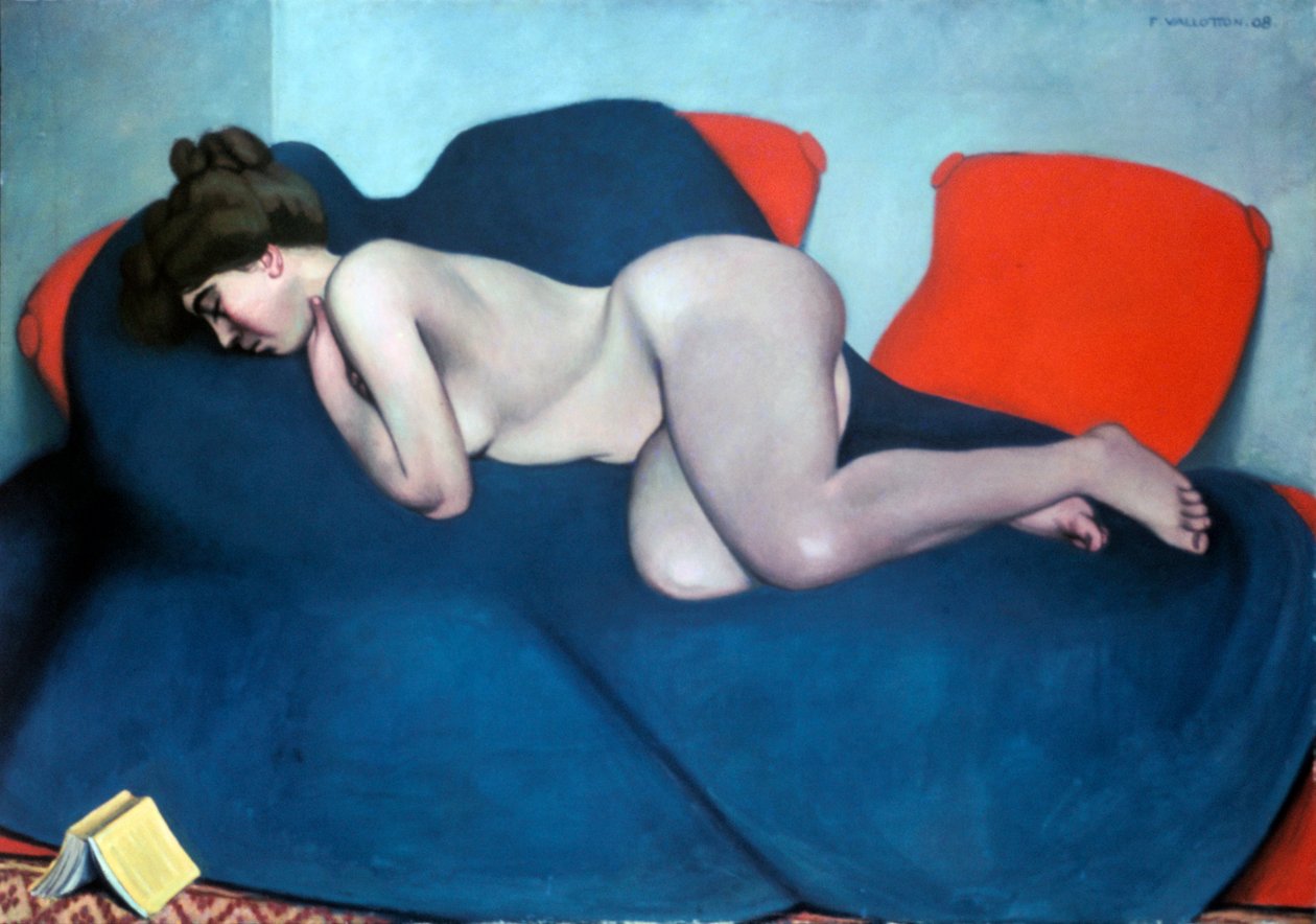 De slaper door Felix Edouard Vallotton