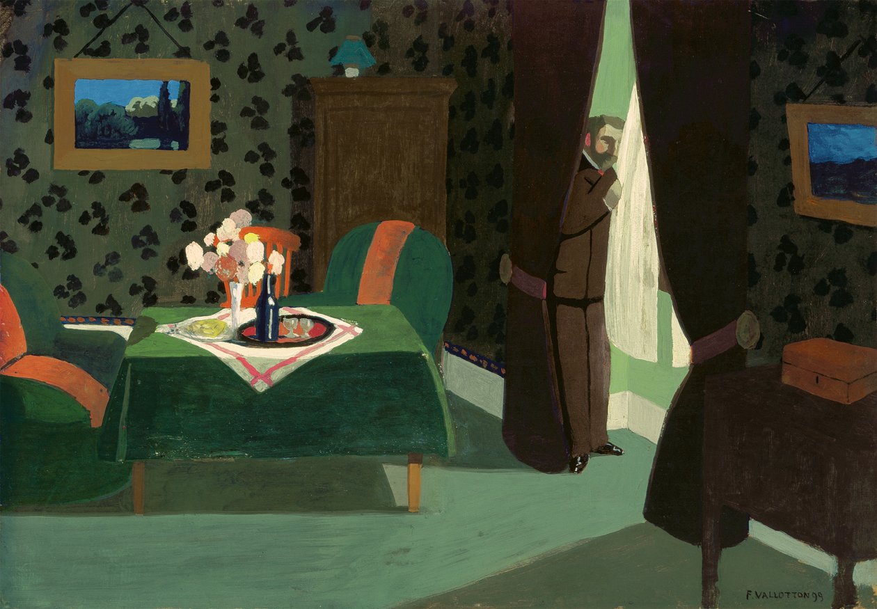 Het wachten, 1899 door Felix Edouard Vallotton