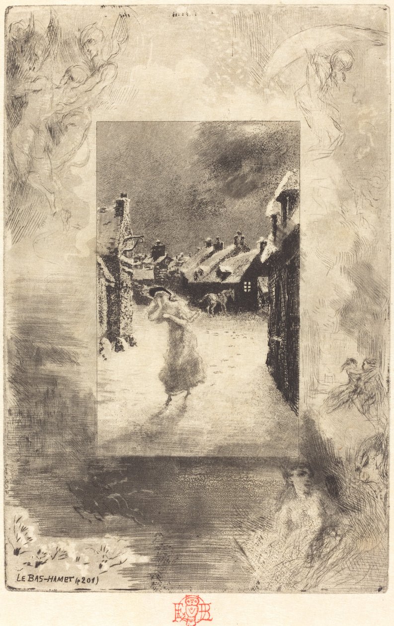 Le Bas-Hamet, 1879-1880 door Felix Hilaire Buhot