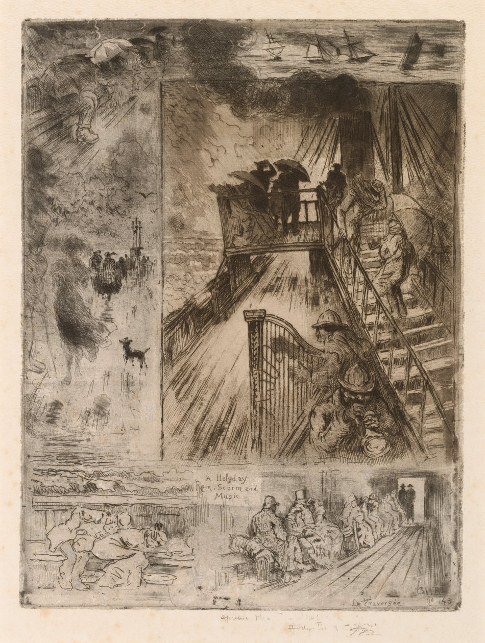 De doorgang door Felix Hilaire Buhot