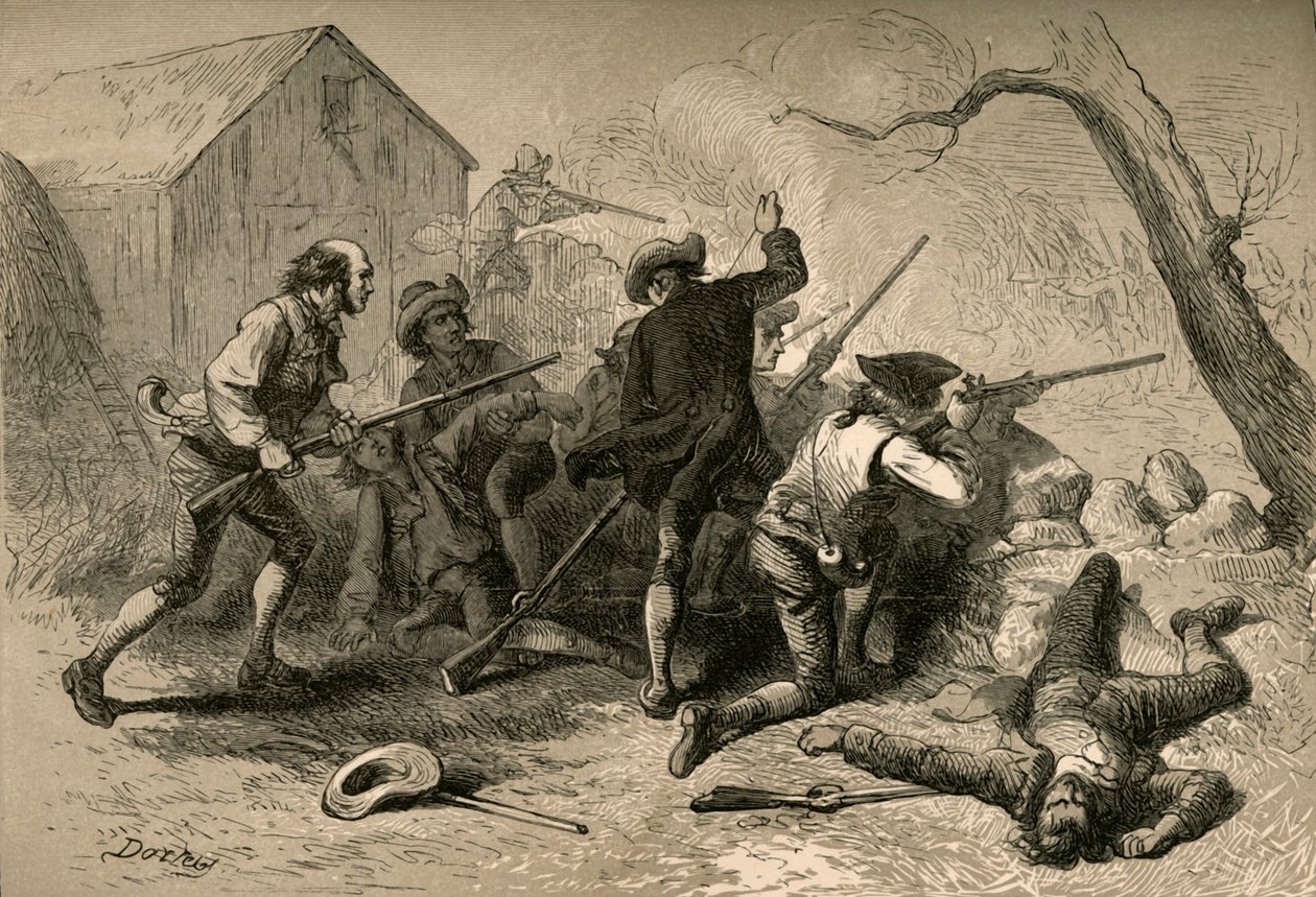 De Slag bij Lexington door Felix Octavius Carr Darley