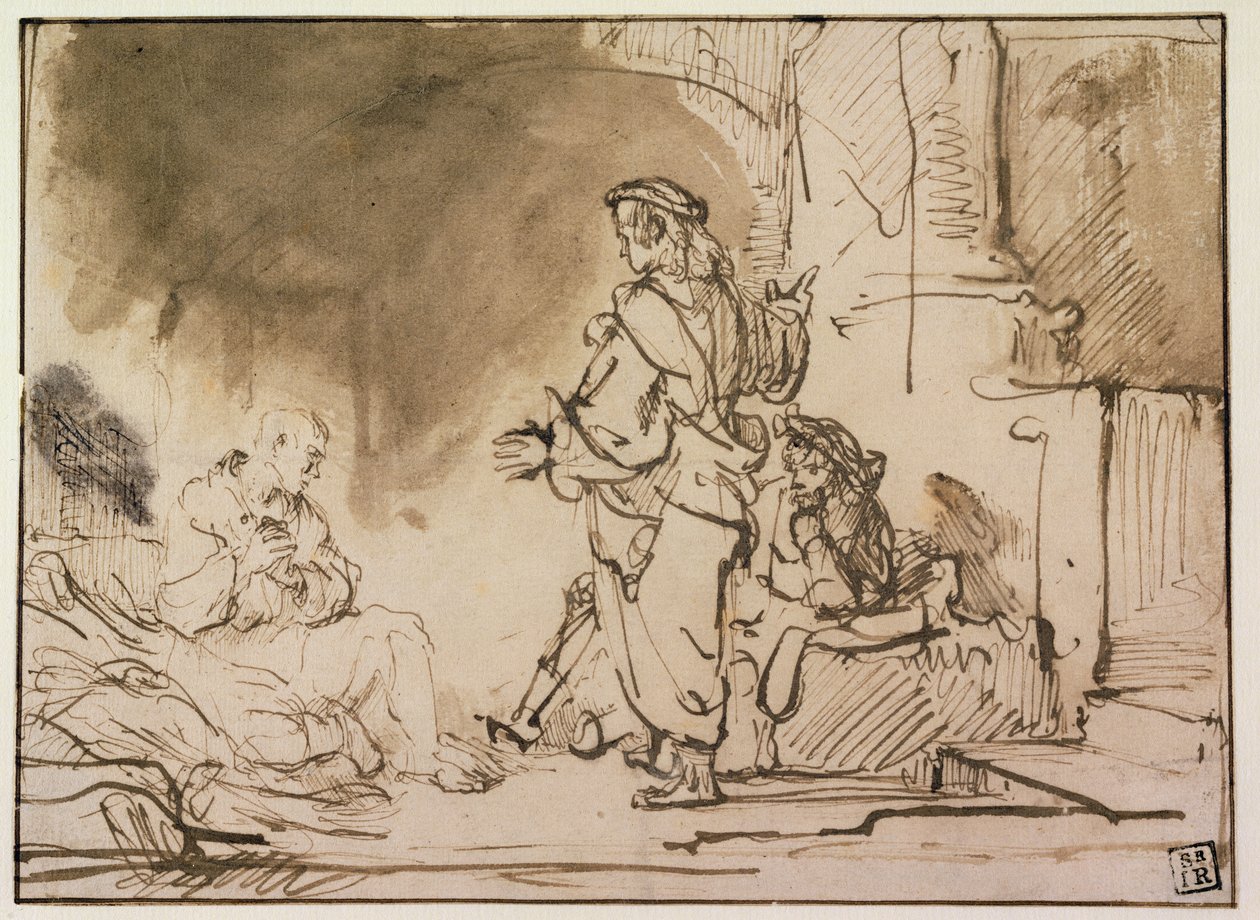 Jozef verklaart dromen in de gevangenis door Ferdinand Bol