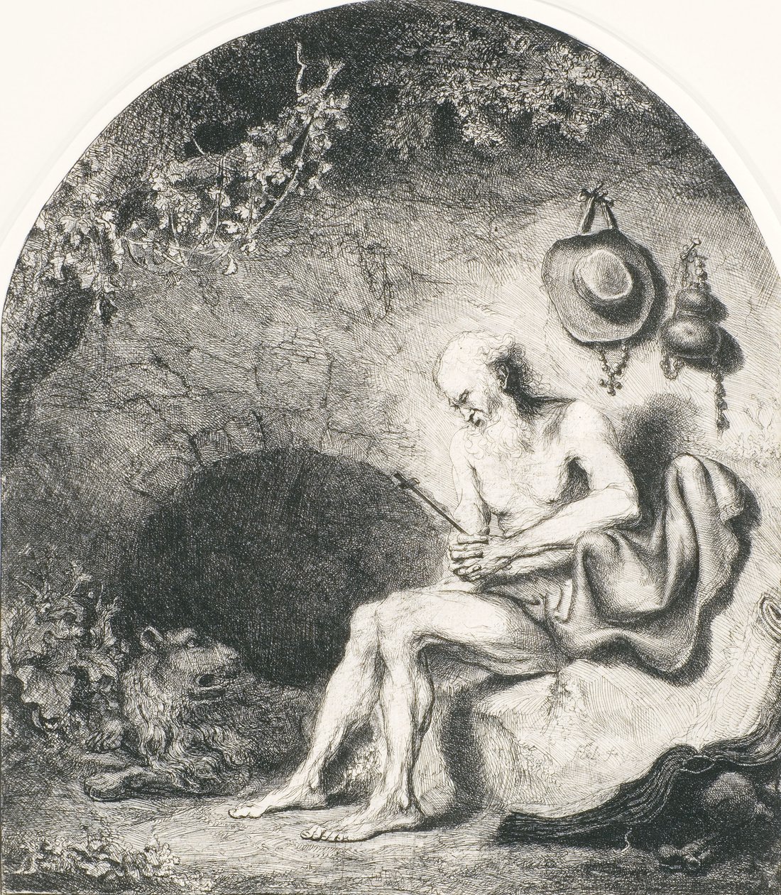 Sint Hiëronymus door Ferdinand Bol