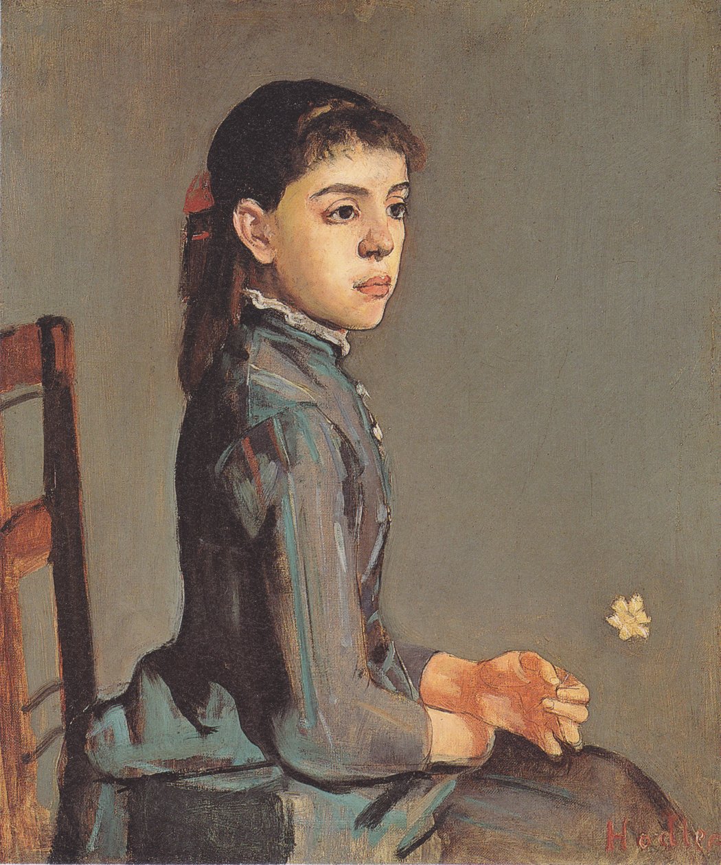 Portret van Louise-Delphine Duchosal door Ferdinand Hodler