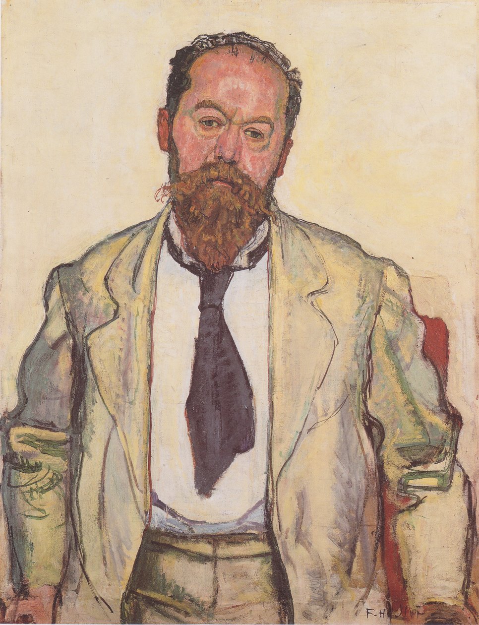 Portret van Mathias Morhardt door Ferdinand Hodler
