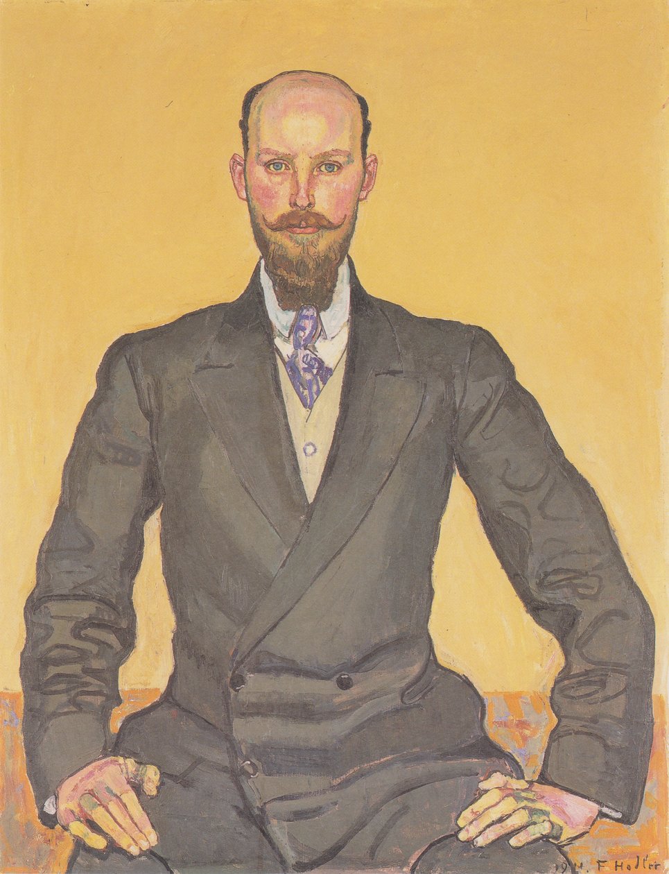 Portret van Willy Russ door Ferdinand Hodler