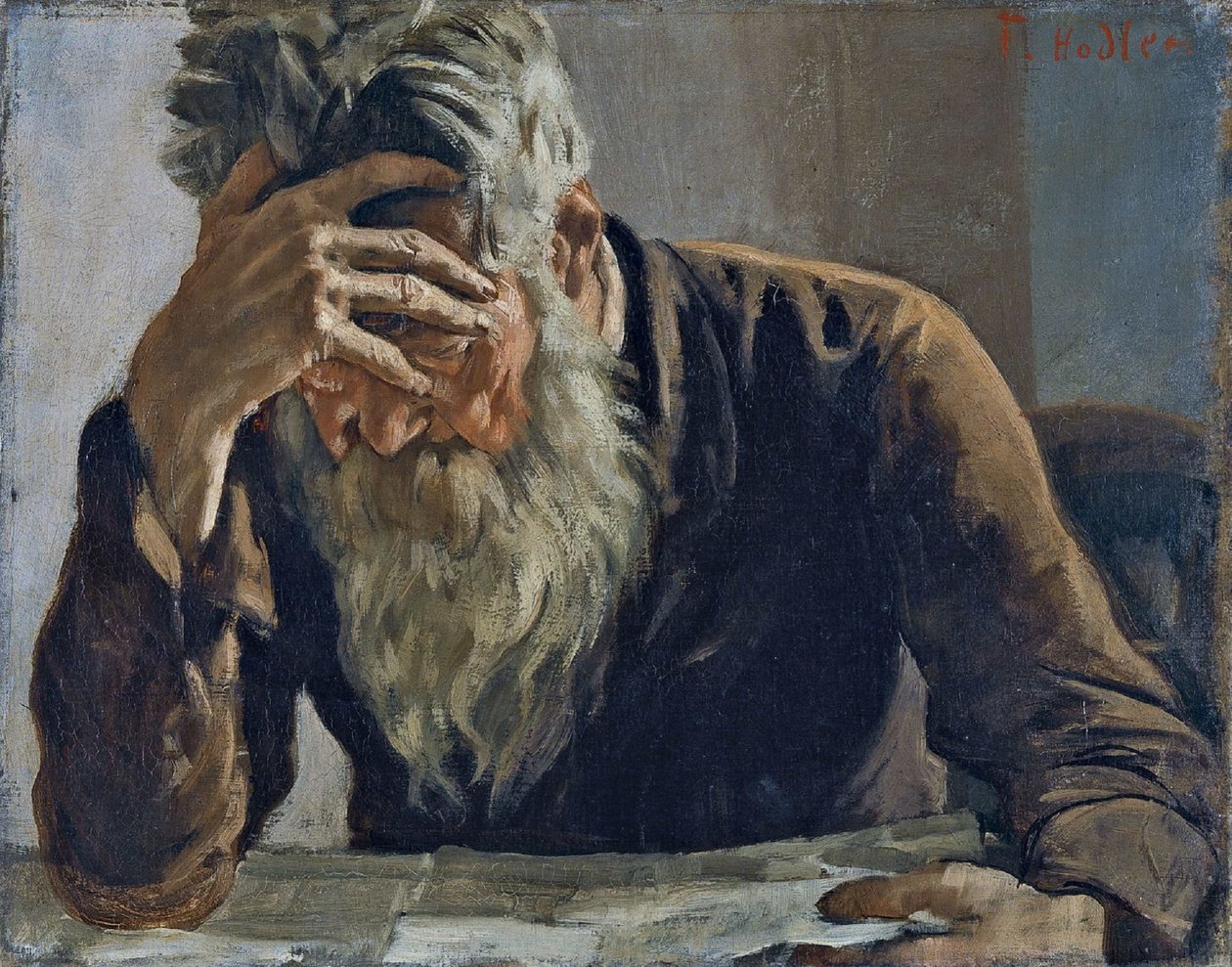 De Lezer door Ferdinand Hodler