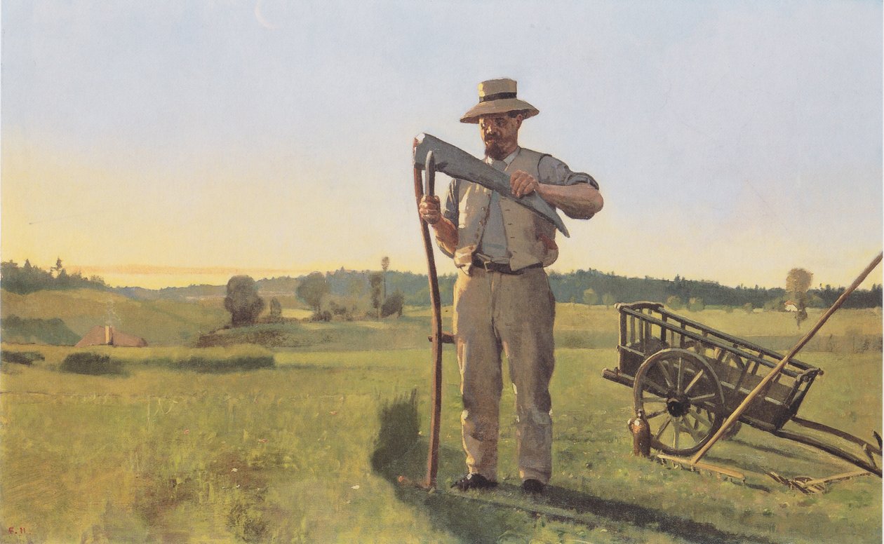 De Maaier door Ferdinand Hodler