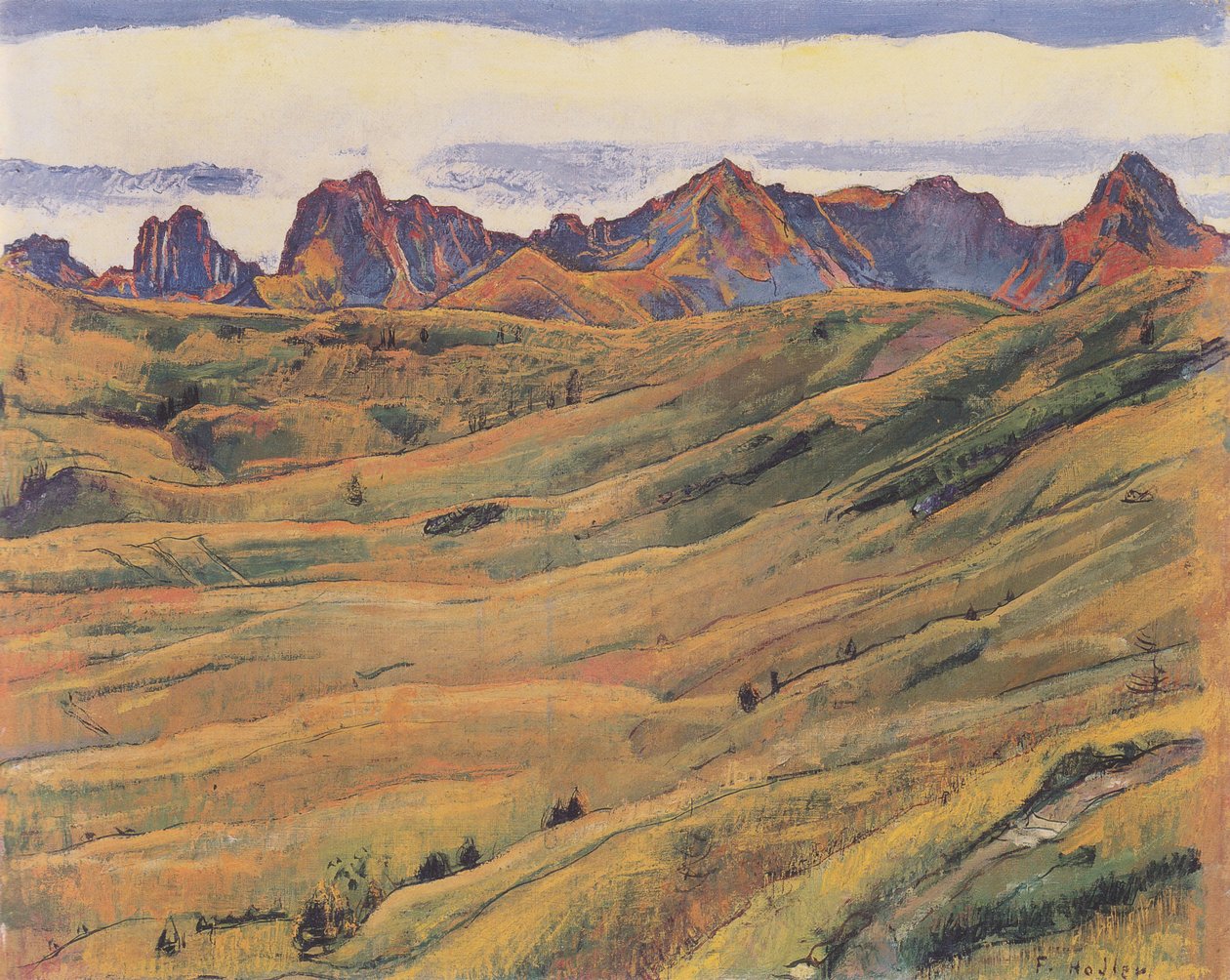 De Gantrischketen door Ferdinand Hodler