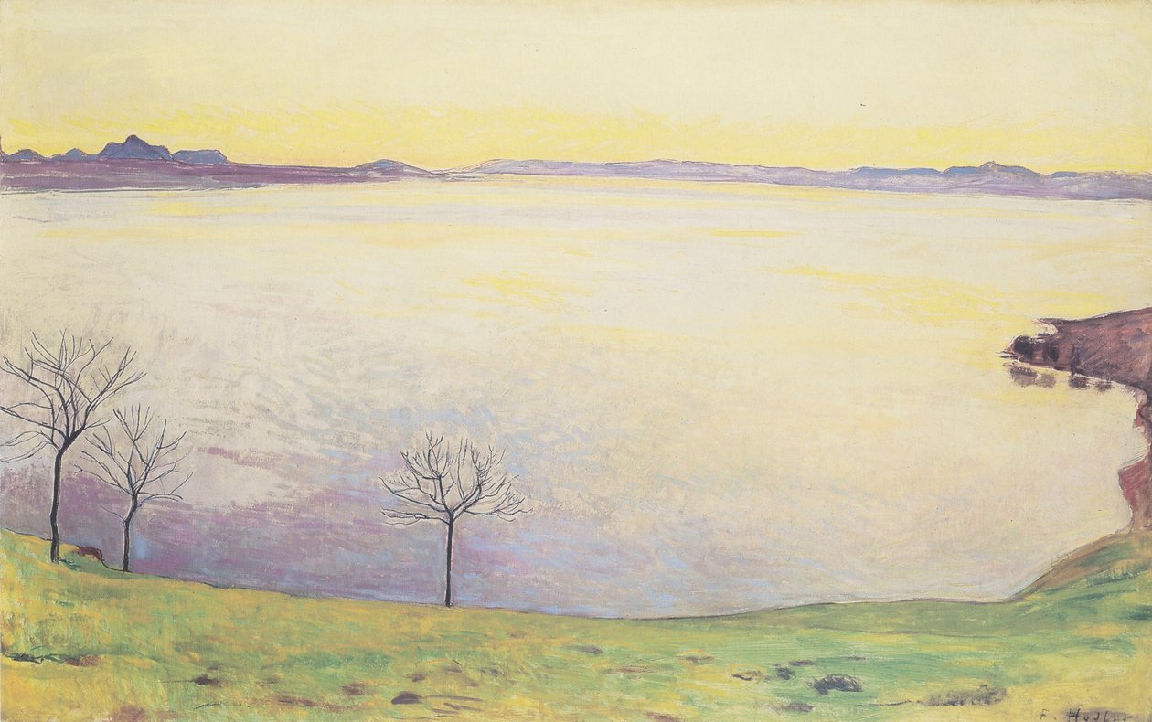 Meer van Genève vanuit Chexbres door Ferdinand Hodler
