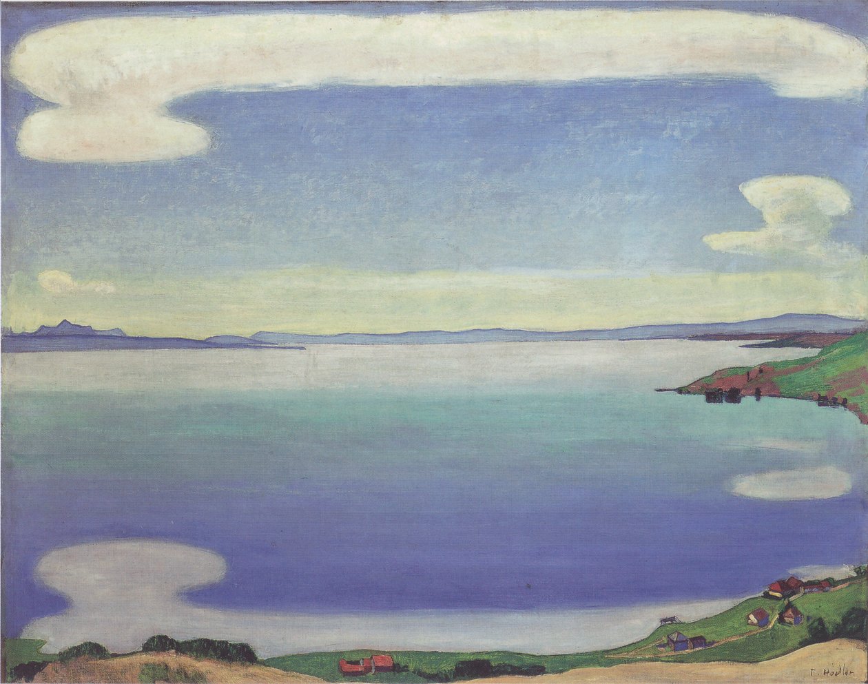 Meer van Genève vanuit Chexbres door Ferdinand Hodler
