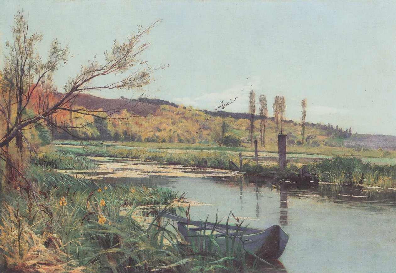 Landschap bij Genève door Ferdinand Hodler