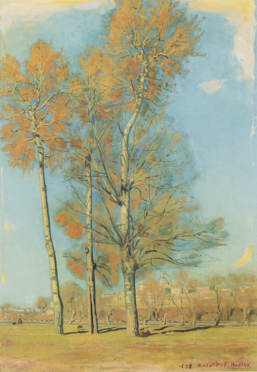 Landschap bij Madrid door Ferdinand Hodler