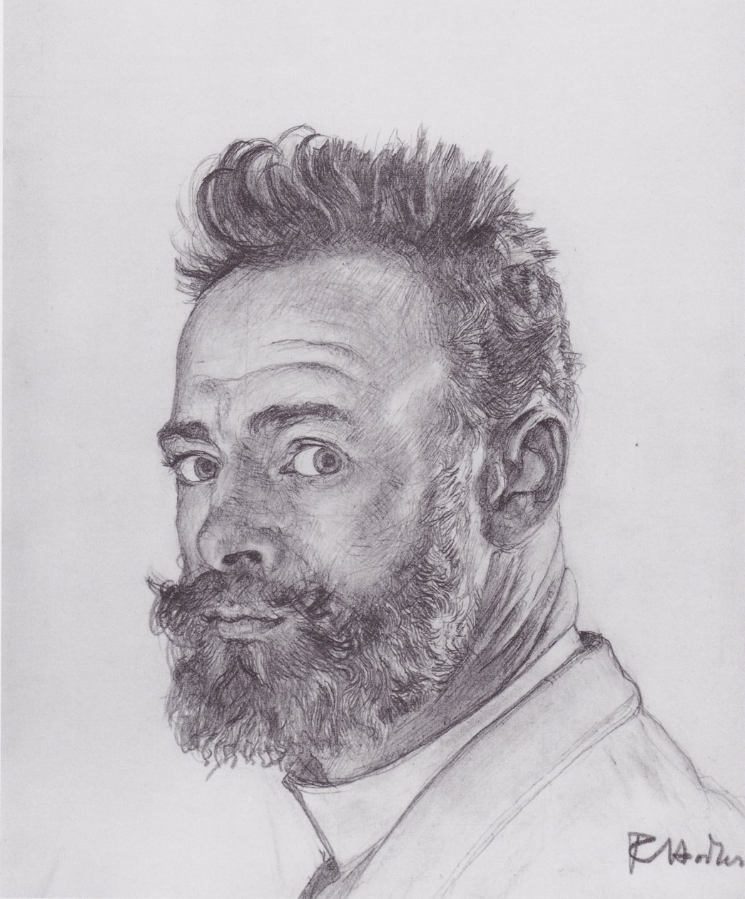 Parijs zelfportret door Ferdinand Hodler