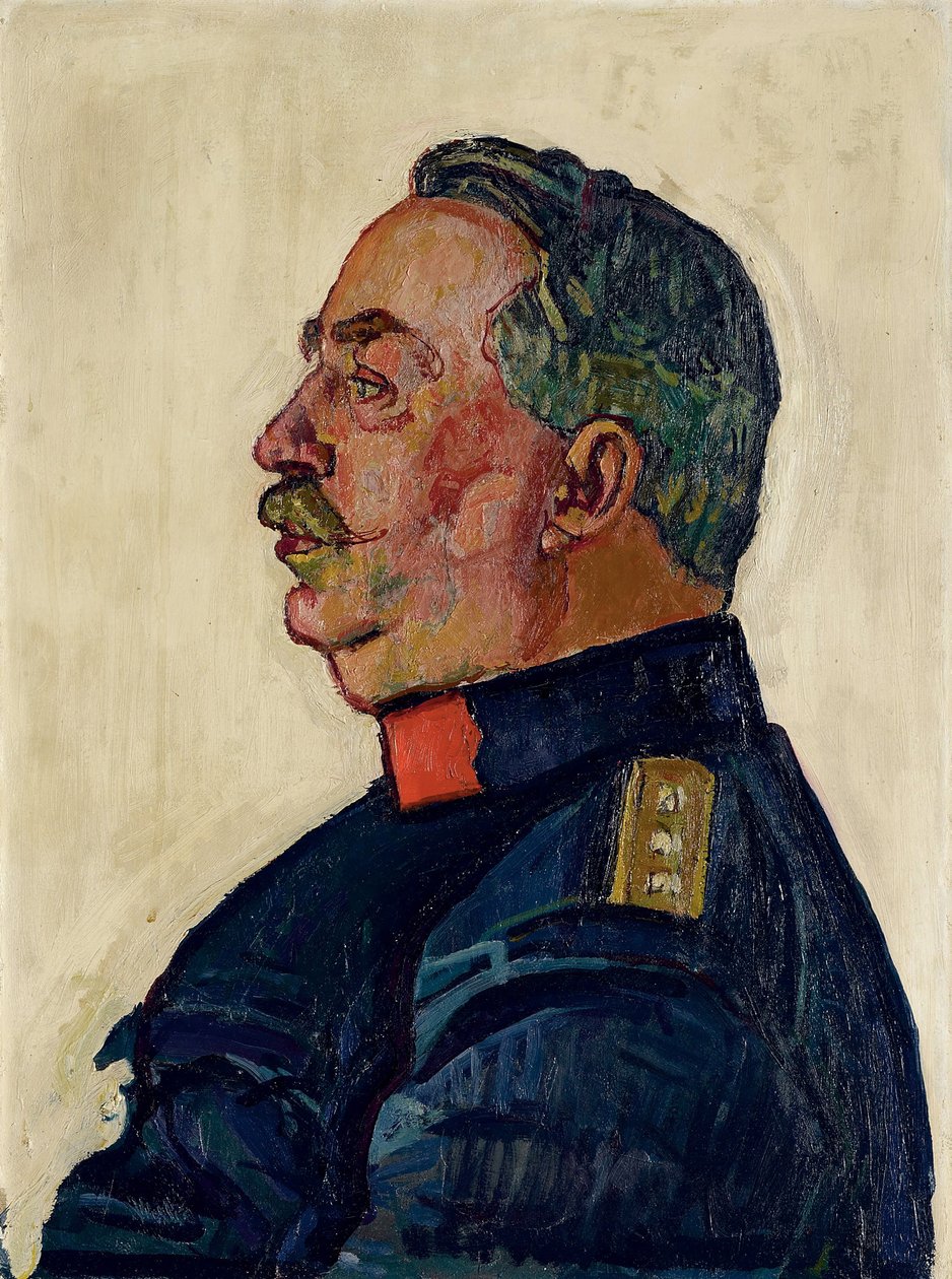 Portret van generaal Ulrich Wille door Ferdinand Hodler