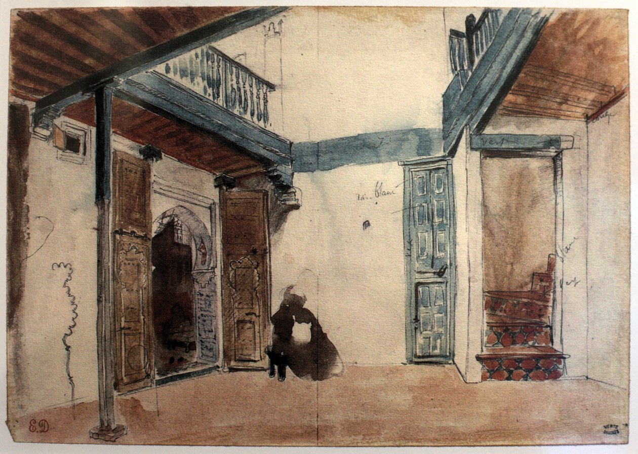 Marokko door Ferdinand Victor Eugene Delacroix