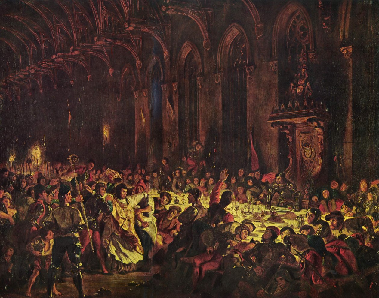 Moord op de bisschop van Luik door Ferdinand Victor Eugene Delacroix