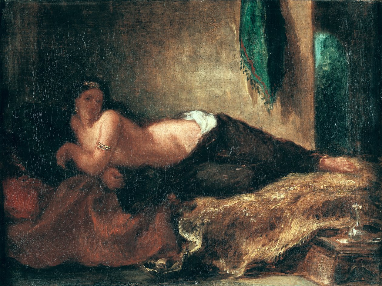 Odalisque door Ferdinand Victor Eugene Delacroix