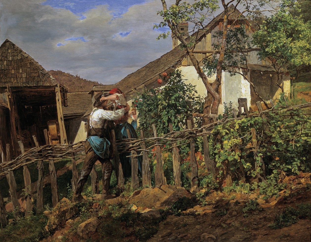 De buren door Ferdinand Georg Waldmuller