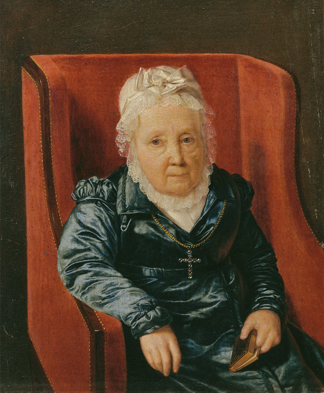 Rosina Wieser in een Leunstoel door Ferdinand Georg Waldmuller