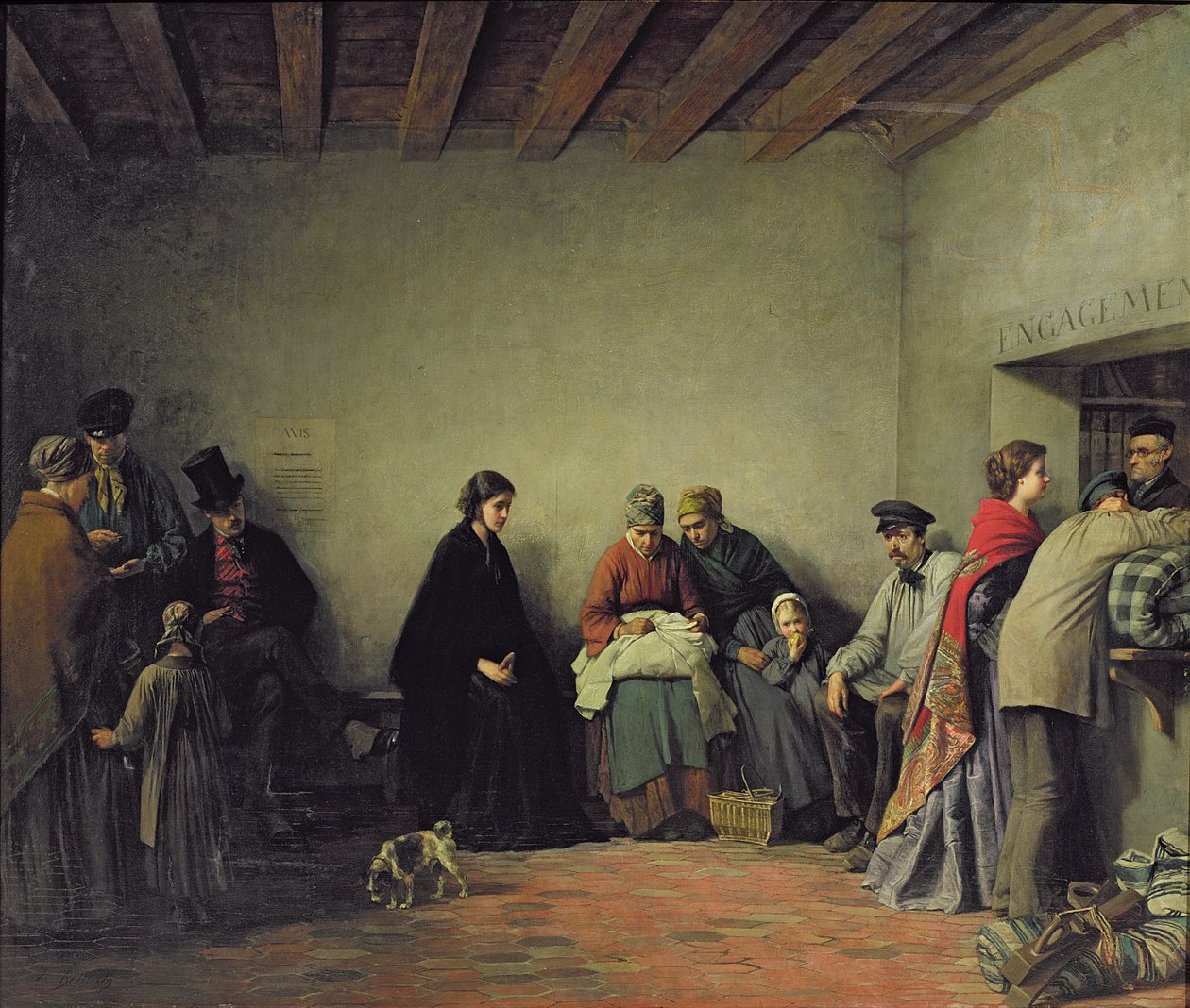 De Mont-de-Piete door Ferdinand Heilbuth
