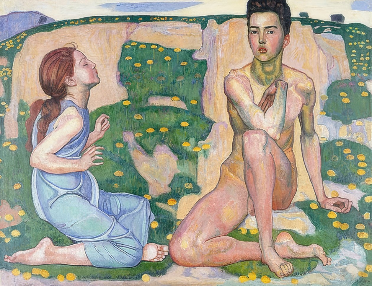 De lente door Ferdinand Hodler