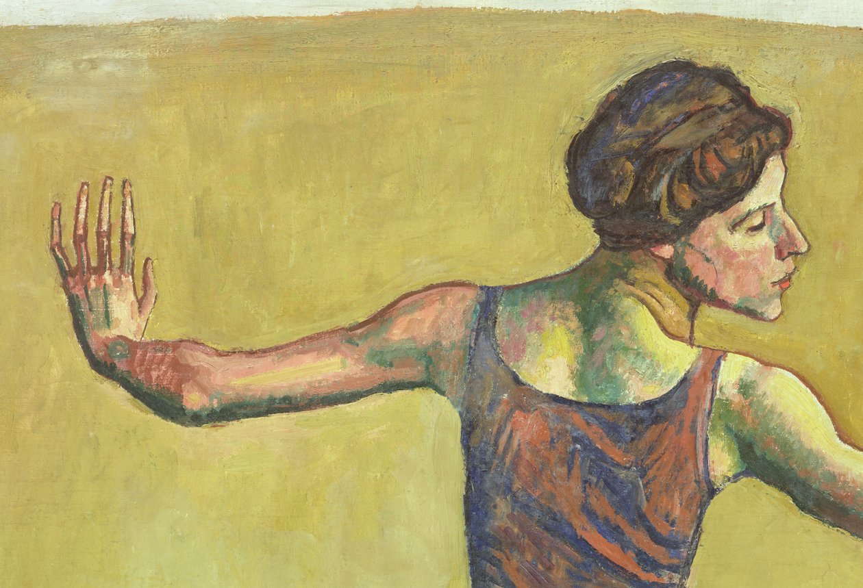 Femme Joyeuse (detail) door Ferdinand Hodler