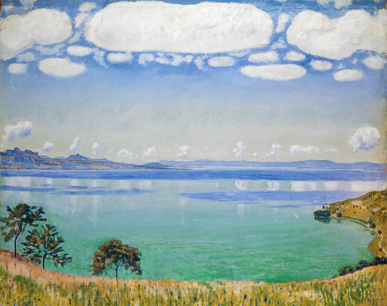 Meer van Genève, gezien vanaf Chexbres, 1905 door Ferdinand Hodler