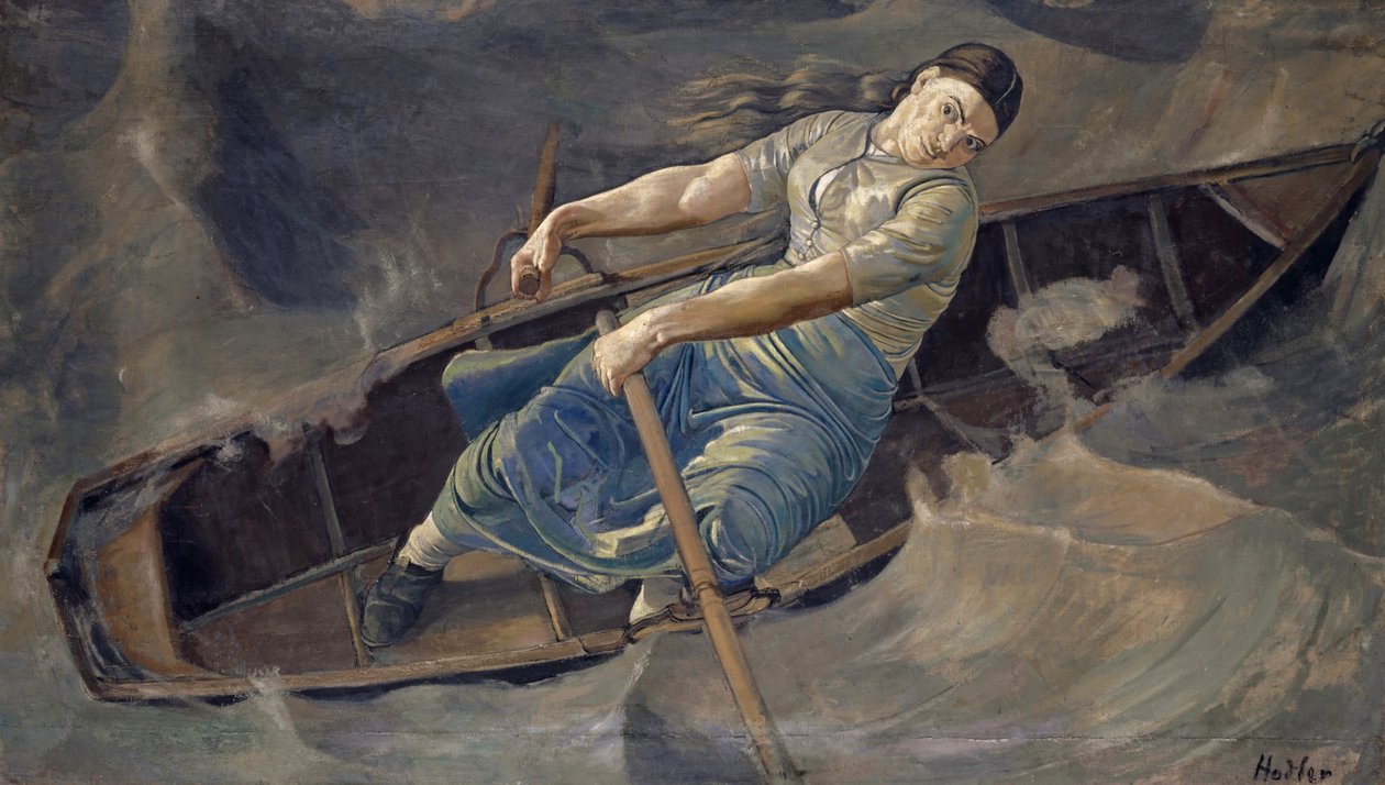 De Dappere Vrouw, 1886 door Ferdinand Hodler
