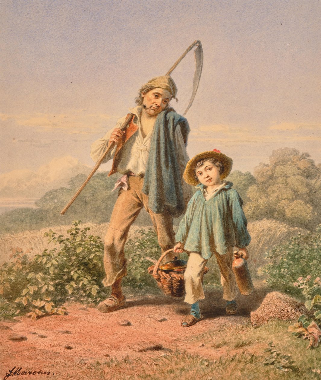 Ferdinand Mahron Weg zum Feld 1 door Ferdinand Marohn