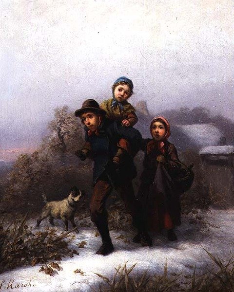 In de winter door Ferdinand Marohn