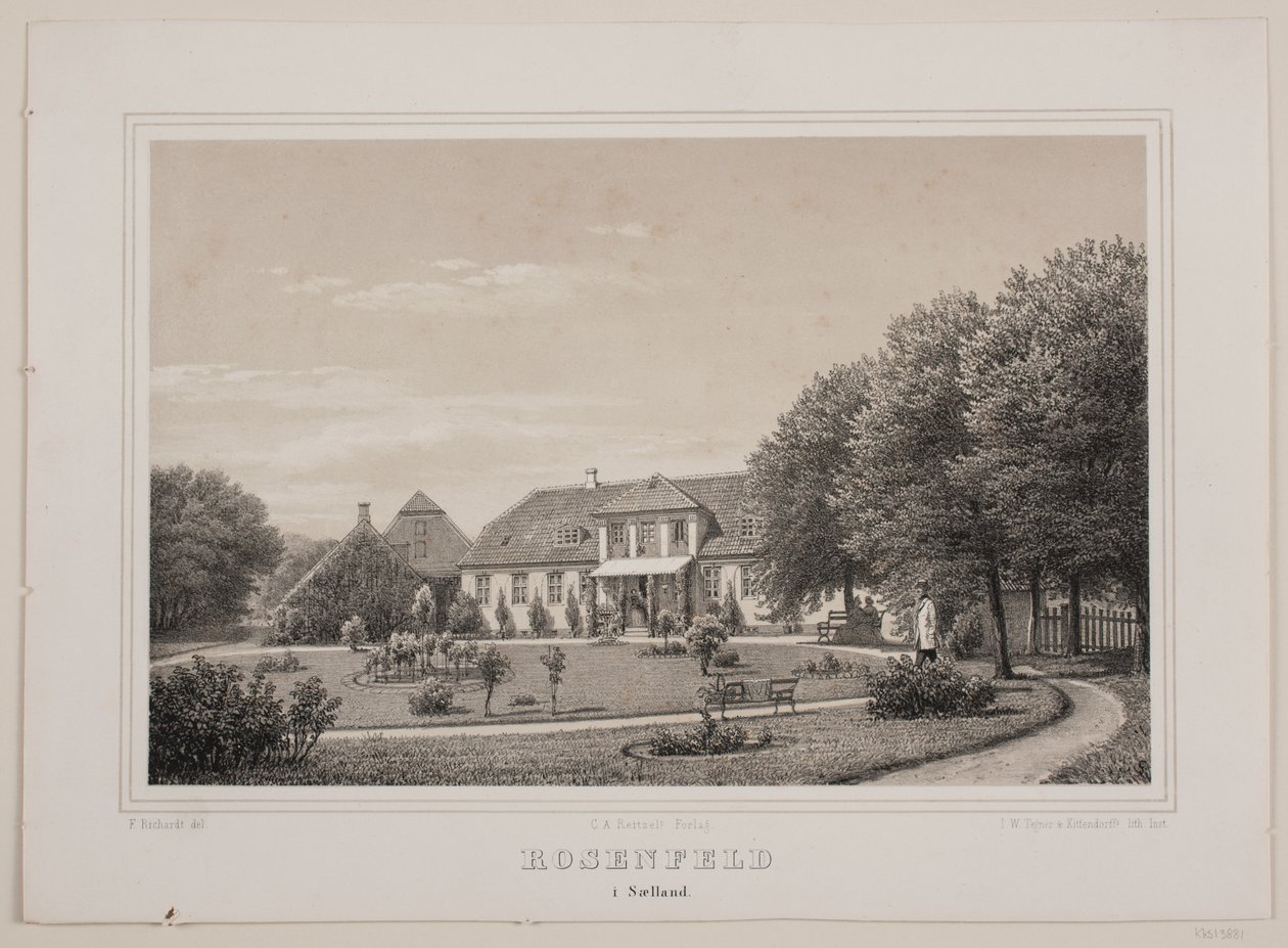 Rosenfeld in Seeland door Ferdinand Richardt