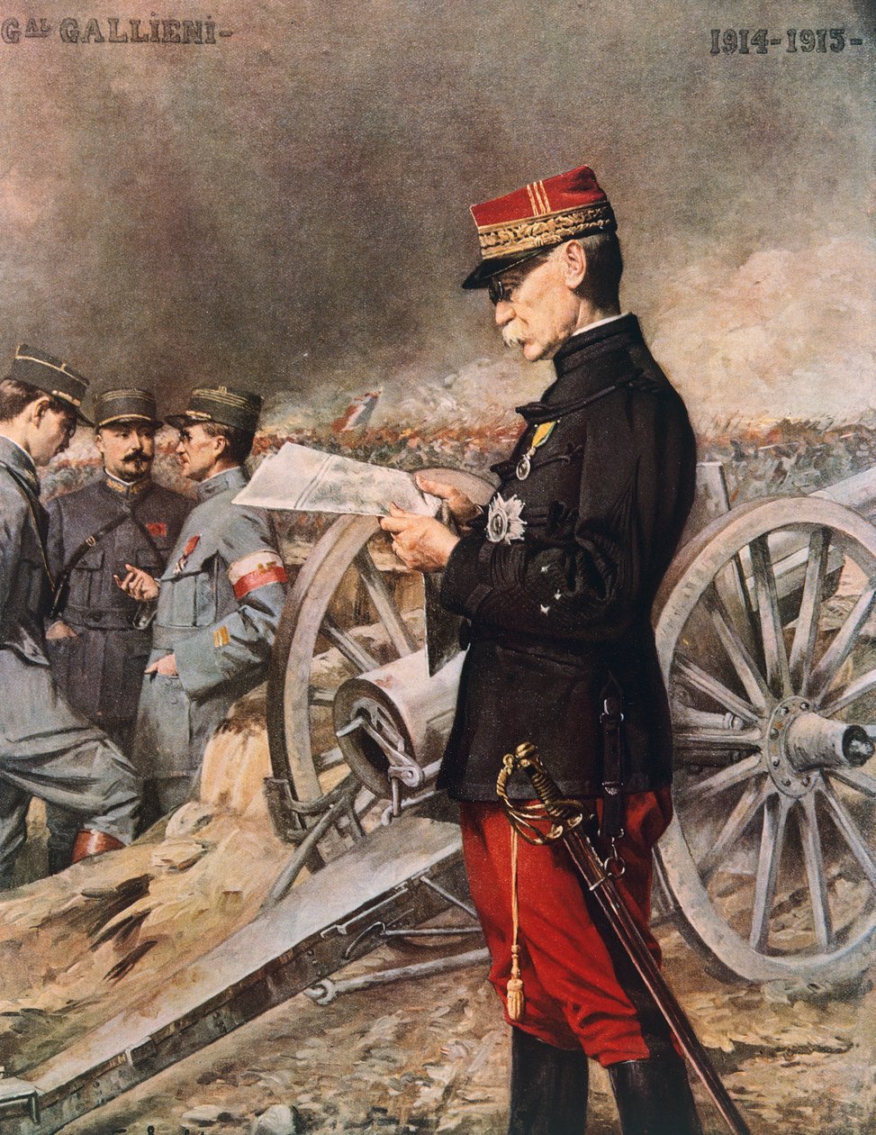 Franse generaal Joseph-Simon Gallieni door Ferdinand Roybet