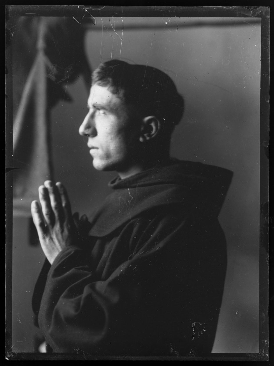 Gebed Franciscaner in Assisi door Ferdinand Schmutzer