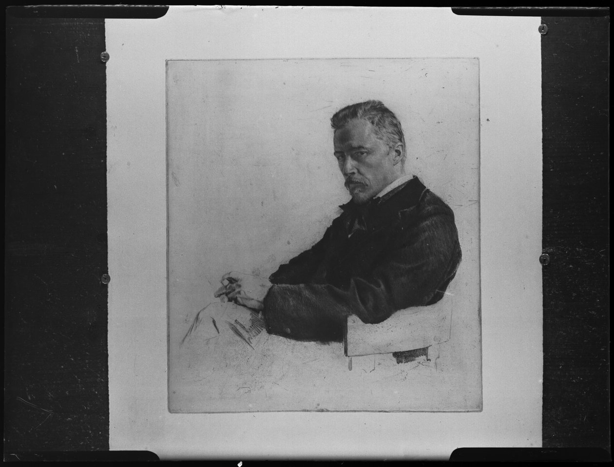 Reproductie van afbeeldingen van Hugo Wolf (1860-1903) door Ferdinand Schmutzer