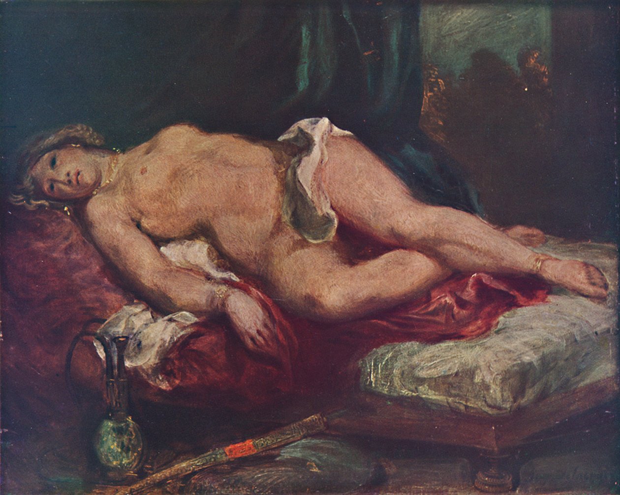 LOdalisque, 1825, 1937 door Ferdinand Victor Eugene Delacroix